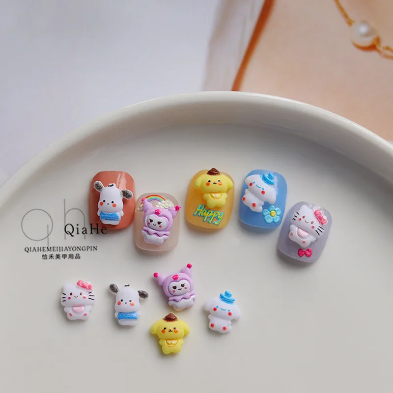 10Pcs Kawaii Sanrio Accessories Anime Pom Pom Purin Cute Hello Kitty Cinnamoroll Kuromi Sweet Cartoon Nail Art Toy for Girls
10Pcs Kawaii Sanrio Accessories Anime Pom Pom Purin Cute Hello Kitty Cinnamoroll Kuromi Sweet Cartoon Nail Art Toy for Girls