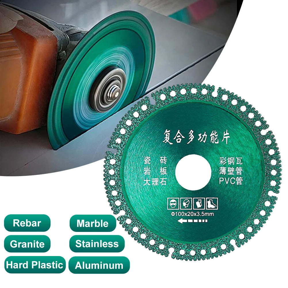 Composite Multifunctional Cutting Saw Blade 100mmUltra-thin Saw Blade Ceramic Tile Glass Cutting Disc For 100-type Angle Grinder
Composite Multifunctional Cutting Saw Blade 100mmUltra-thin Saw Blade Ceramic Tile Glass Cutting Disc For 100-type Angle Grinder