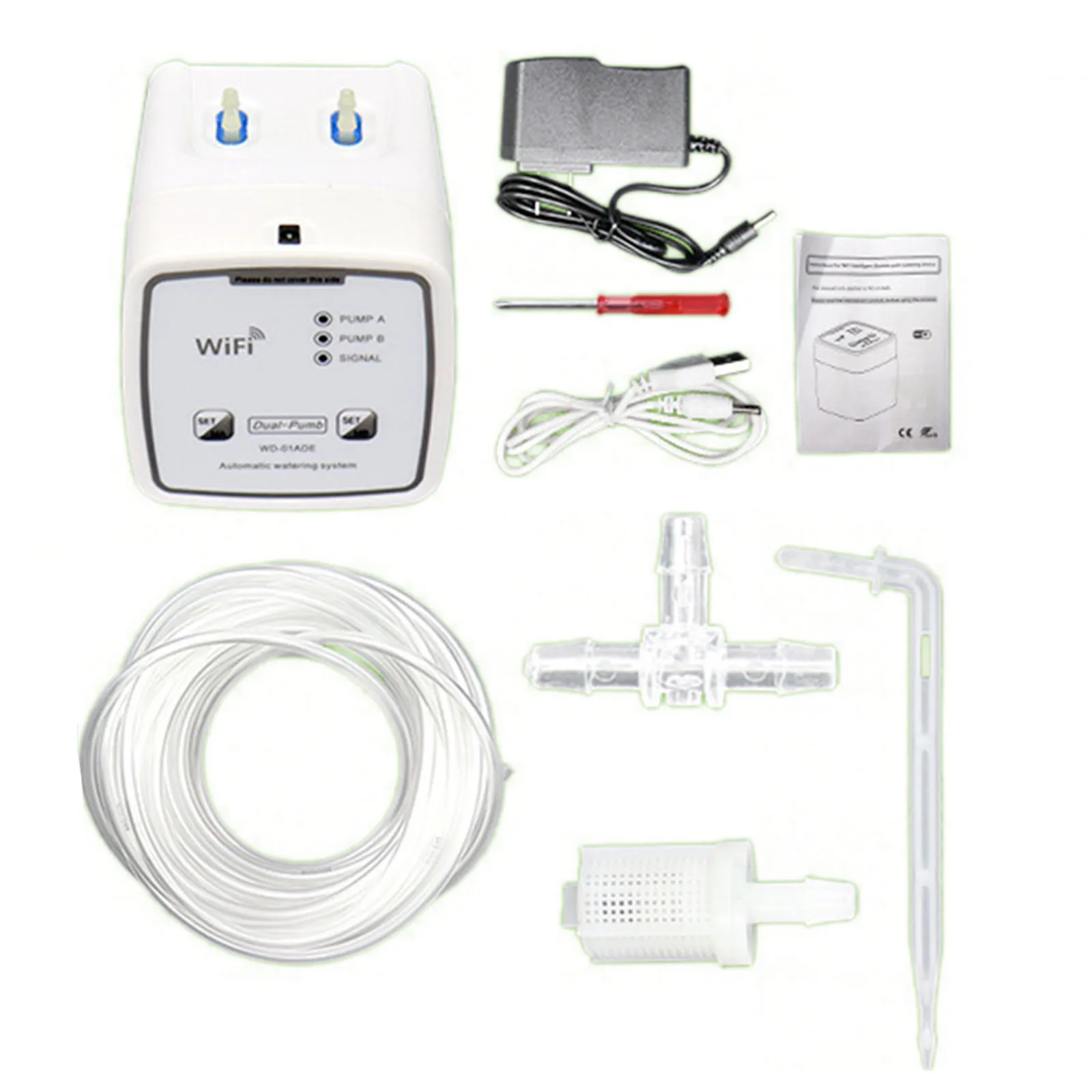 Automatic Intelligent Watering Device Double Pump Electronic Water Timer Houseplants Self Watering System for Indoor Potted
Automatic Intelligent Watering Device Double Pump Electronic Water Timer Houseplants Self Watering System for Indoor Potted