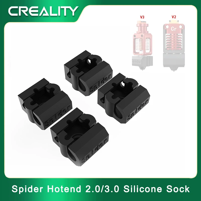Creality Spider Hotend Silicone Cover Heater Block Silicone Case High Tem and Flow Spider V2.0/V3.0 Hotend Kit 3D Printer Parts
Creality Spider Hotend Silicone Cover Heater Block Silicone Case High Tem and Flow Spider V2.0/V3.0 Hotend Kit 3D Printer Parts