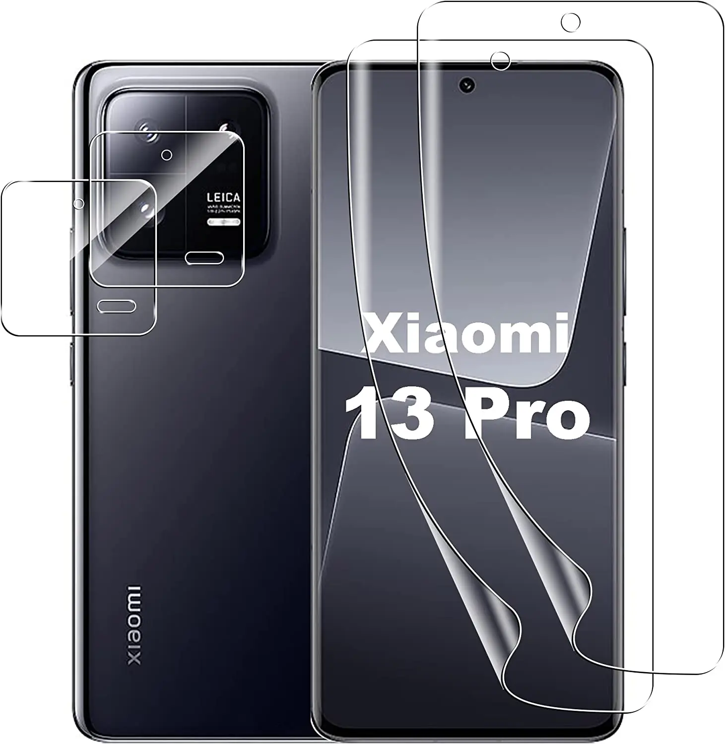 Xiaomi 13 Pro Screen Protector 2-Pack Flexible TPU Film Camera Lens Tempered Glass Protector HD Fingerprint Compat for Xiaomi 13
Xiaomi 13 Pro Screen Protector 2-Pack Flexible TPU Film Camera Lens Tempered Glass Protector HD Fingerprint Compat for Xiaomi 13
