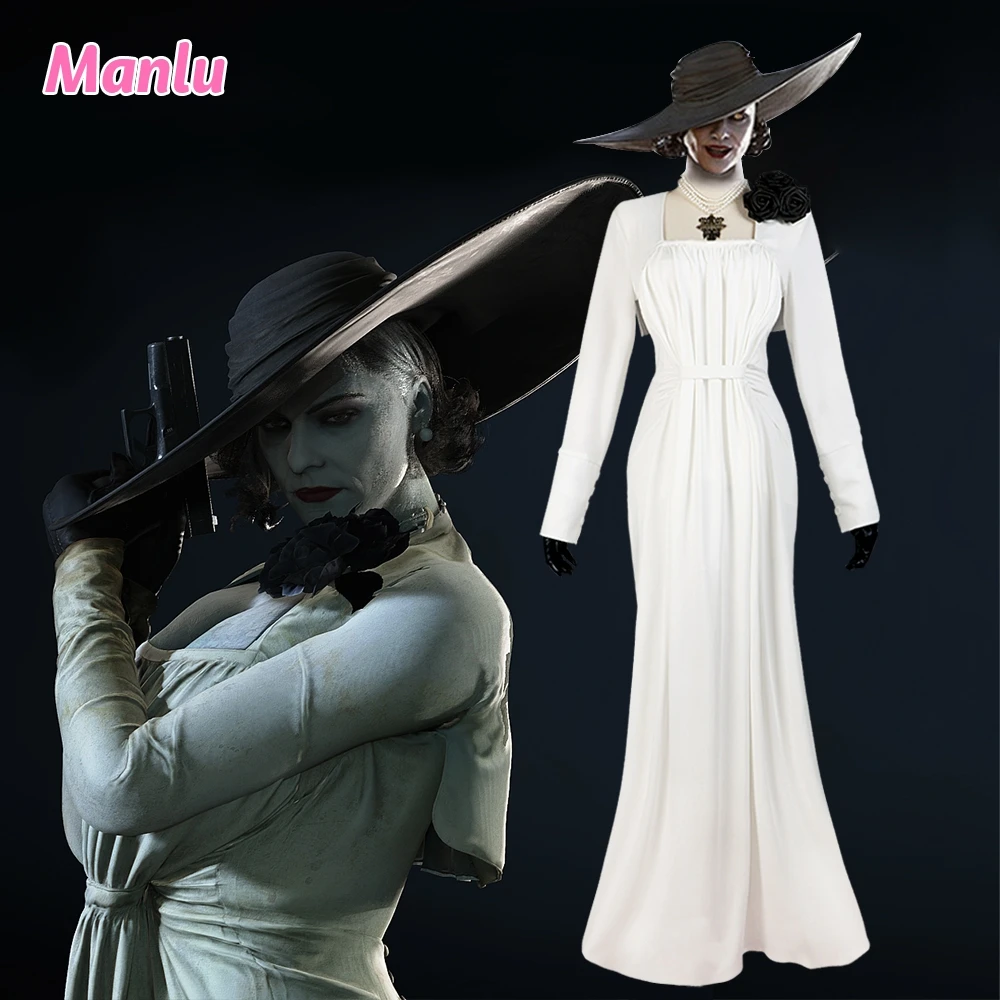 Vampire Madam Alcina Dimitrescu Cosplay Vampire Lady Dress Evil Village Cosplay Costume Halloween Party 
Vampire Madam Alcina Dimitrescu Cosplay Vampire Lady Dress Evil Village Cosplay Costume Halloween Party