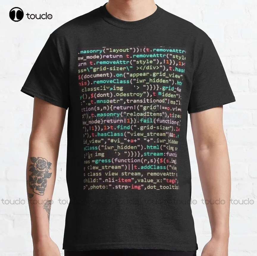 

Java Script Code Js, Javascript Classic T-Shirt Grandpa Shirt Outdoor Simple Vintag Casual T Shirts Xs-5Xl Breathable Cotton