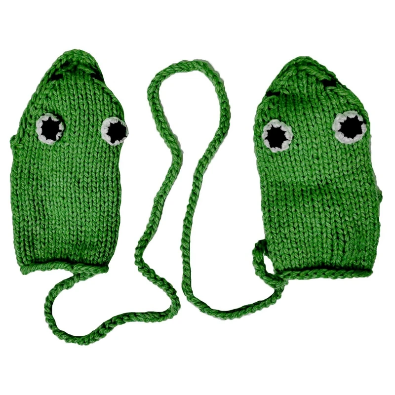 Winter Crochet Knit Gloves Cute Cartoon for FROG Mouth Eyes Warm Mittens with St Drop Shipping
Winter Crochet Knit Gloves Cute Cartoon for FROG Mouth Eyes Warm Mittens with St Drop Shipping