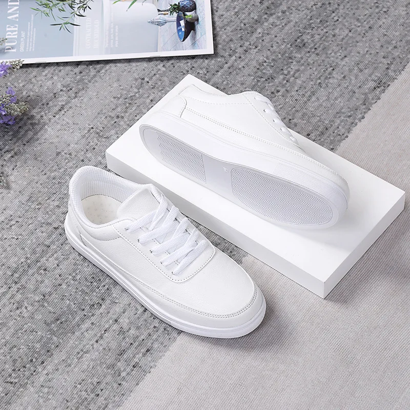 Women White Sneakers Tenis Feminino Lady Shoes Trendy Leather Shoes Zapatillas Mujer Breathable Sports Shoes Women Flats 1682
Women White Sneakers Tenis Feminino Lady Shoes Trendy Leather Shoes Zapatillas Mujer Breathable Sports Shoes Women Flats 1682