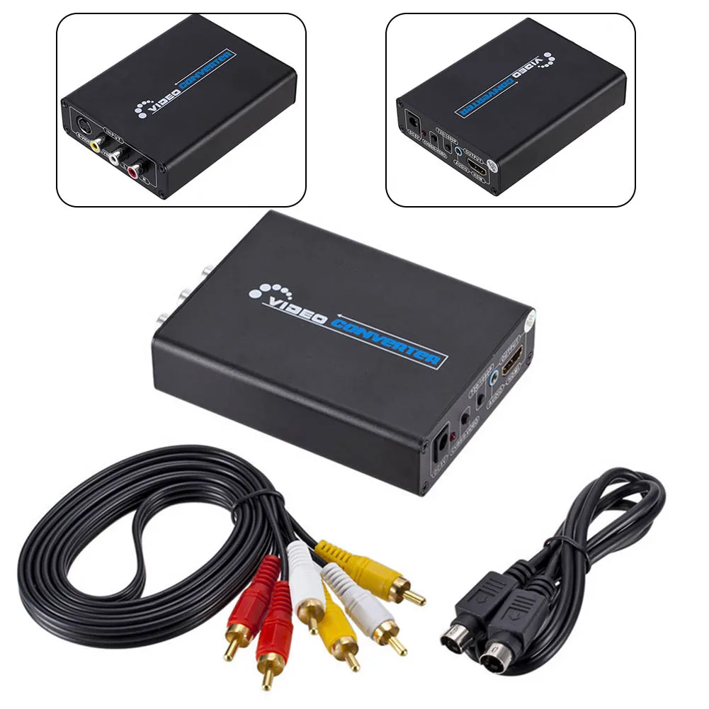 1pcs 2022 New 3 RCA AV+S-Video CVBS Composite R/L Audio To HDM 1080P Converter Plug And Play High Quality
1pcs 2022 New 3 RCA AV+S-Video CVBS Composite R/L Audio To HDM 1080P Converter Plug And Play High Quality