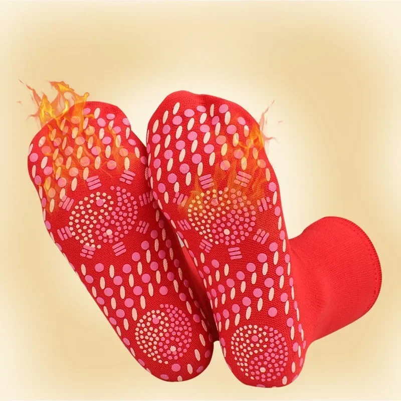 

Магнитные массажные терапевтические термоноски для йоги Самонагревающиеся обезболивающие женские мужские зимние турмалиновые спортивные теплые носки с подогревом