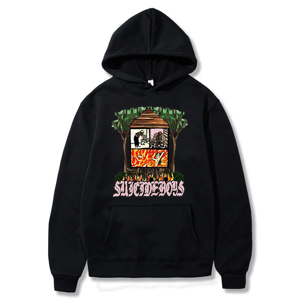 Hip Hop Rapper $uicideboy$ Hoodies Long Term Effects of Suffering Music Album Hoodie Suicideboys Sweatshirts Gothic Streetwear 
Hip Hop Rapper $uicideboy$ Hoodies Long Term Effects of Suffering Music Album Hoodie Suicideboys Sweatshirts Gothic Streetwear