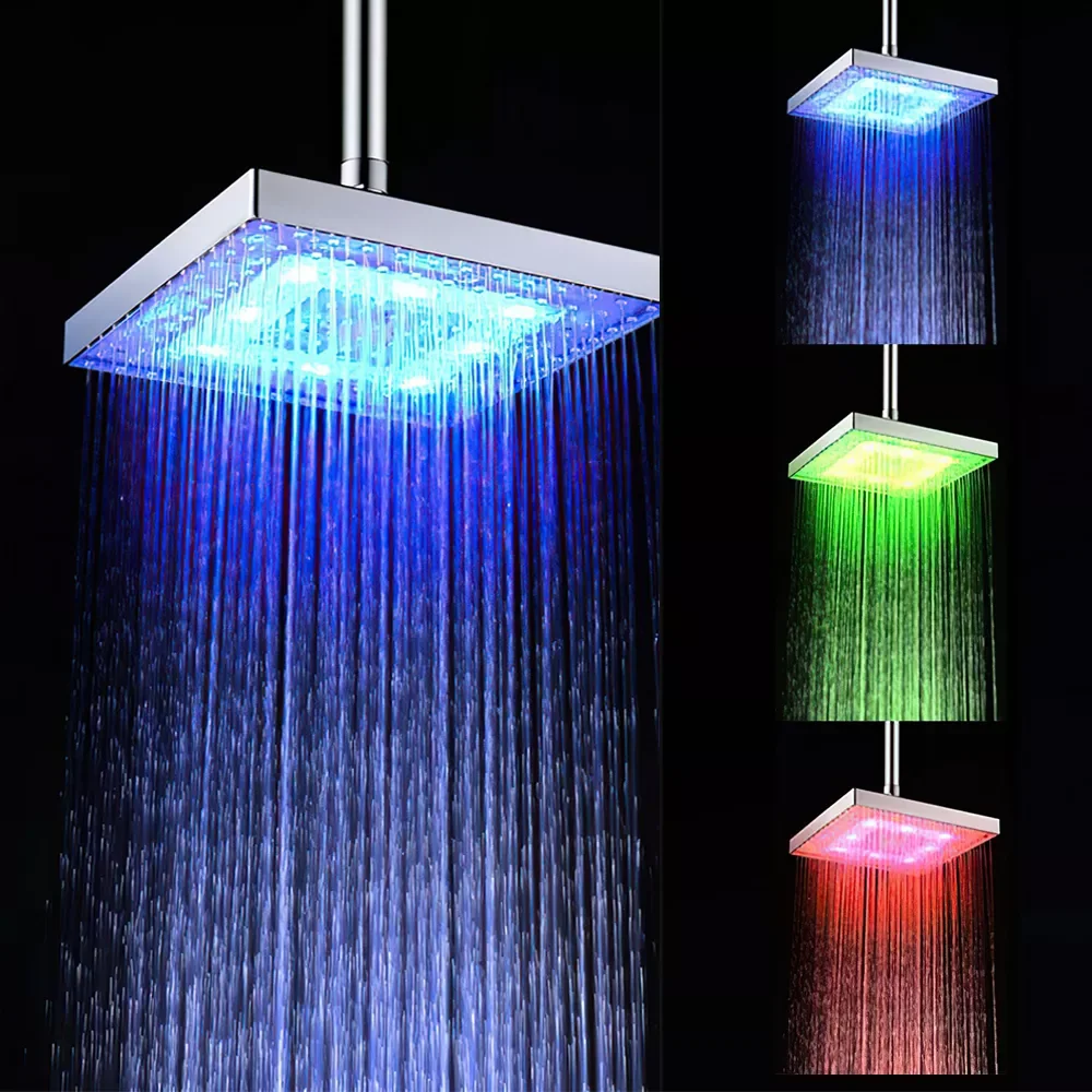 Bathroom LED Shower Head High Pressure Water Saving Handheld Shower Colorful Temperature Control Rainfall Waterfall Shower Head
Bathroom LED Shower Head High Pressure Water Saving Handheld Shower Colorful Temperature Control Rainfall Waterfall Shower Head