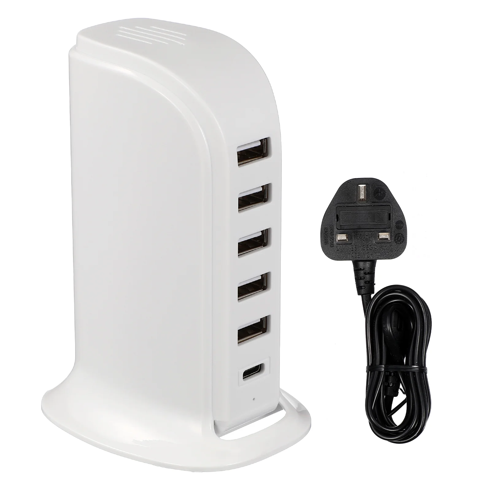 

20 W 20w USB Charging Tower For Multiple Devices Smart Outlet 6 Station Chargers Port Abs 40w Plug