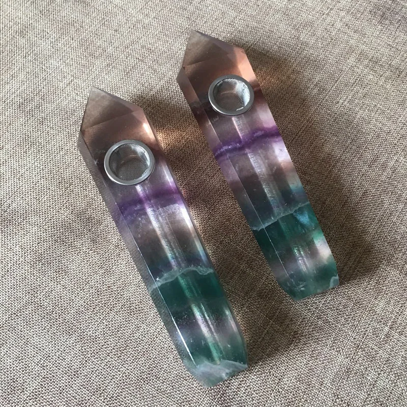 1PC Beautiful Purple-green Fluorite Pipe Healing Gem Crystal Stick Natural Quartz Wand with Gift Box
1PC Beautiful Purple-green Fluorite Pipe Healing Gem Crystal Stick Natural Quartz Wand with Gift Box
