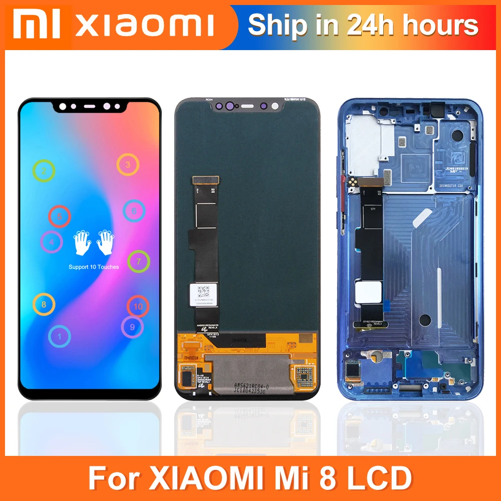 Original 6.21'' Display For Xiaomi Mi 8 LCD 10 Touches Screen Replacement For MI8 Mi 8 Global M1803E1A Tested No Dead Pixel
Original 6.21'' Display For Xiaomi Mi 8 LCD 10 Touches Screen Replacement For MI8 Mi 8 Global M1803E1A Tested No Dead Pixel