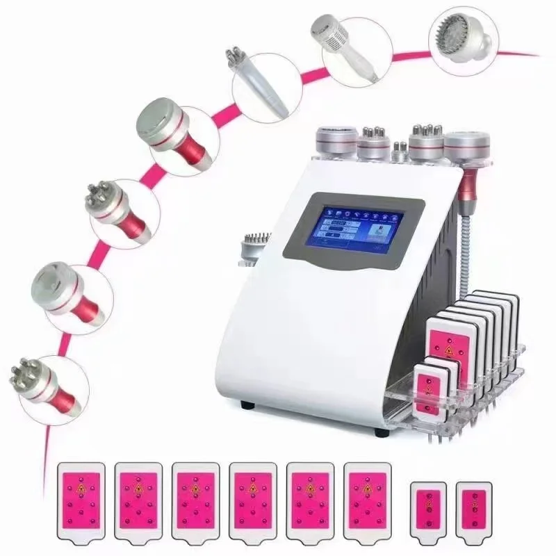 New 9 In 1 40K Cavitaion Vacuum Ultrasonci Cavitation Body Slimming Beauty Salon Machine for Weight Loss Fat Remove Body Shaping
New 9 In 1 40K Cavitaion Vacuum Ultrasonci Cavitation Body Slimming Beauty Salon Machine for Weight Loss Fat Remove Body Shaping