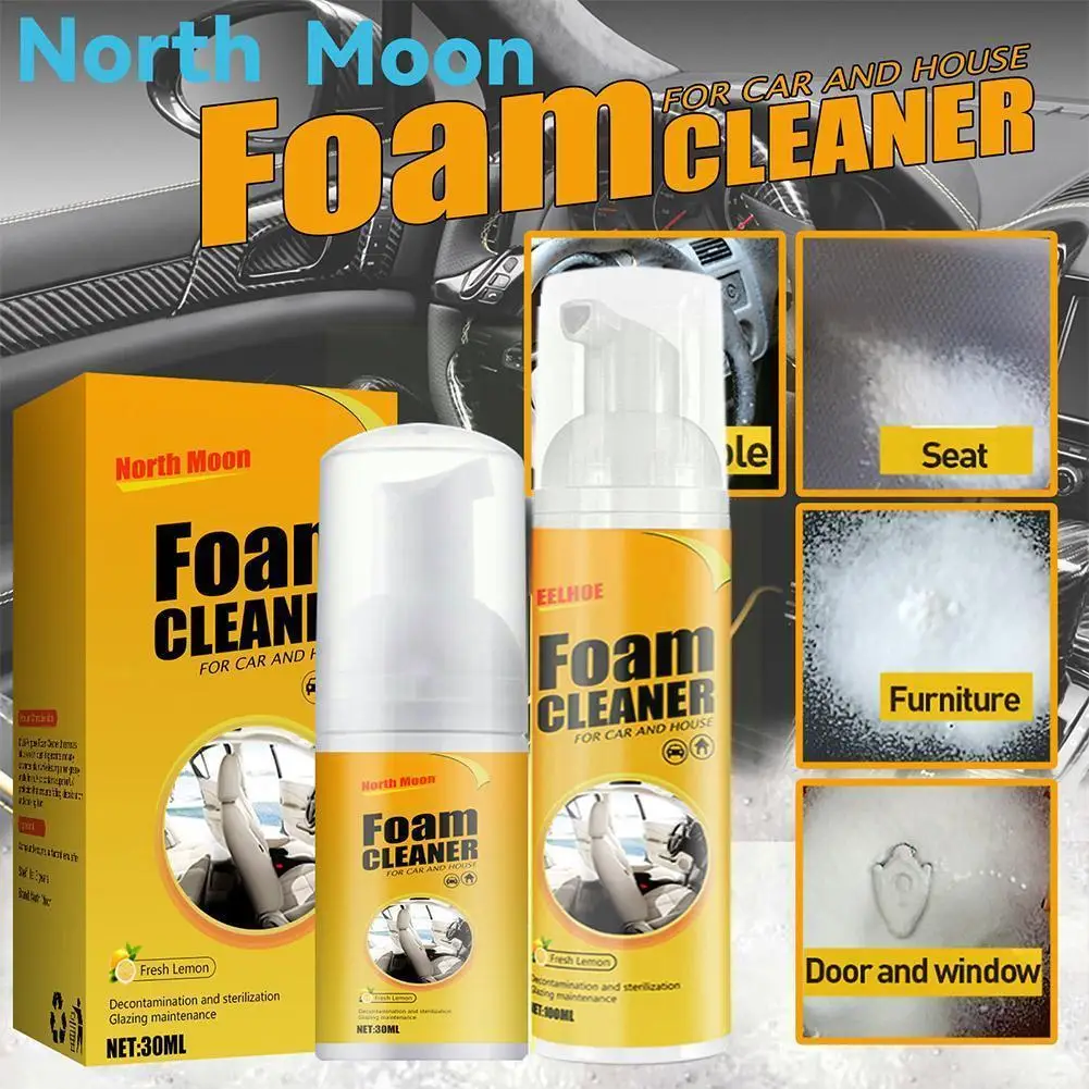 Multi-purpose Foam Cleaner Spray Car Interior Cleaner Spray Anti-Aging Interior Home Cleaning Foam Protection Car 30ml/100m A9H6 
Multi-purpose Foam Cleaner Spray Car Interior Cleaner Spray Anti-Aging Interior Home Cleaning Foam Protection Car 30ml/100m A9H6