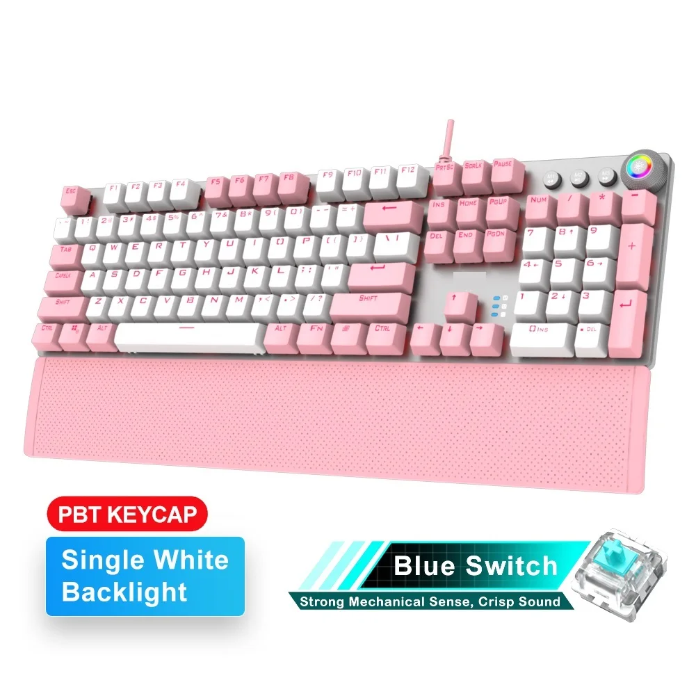 Retro Mechanical Keyboard Blue Red Switch 104 Keys ghosting Wired Backlit Keyboard Gaming for PC Gamer English Version
Retro Mechanical Keyboard Blue Red Switch 104 Keys ghosting Wired Backlit Keyboard Gaming for PC Gamer English Version