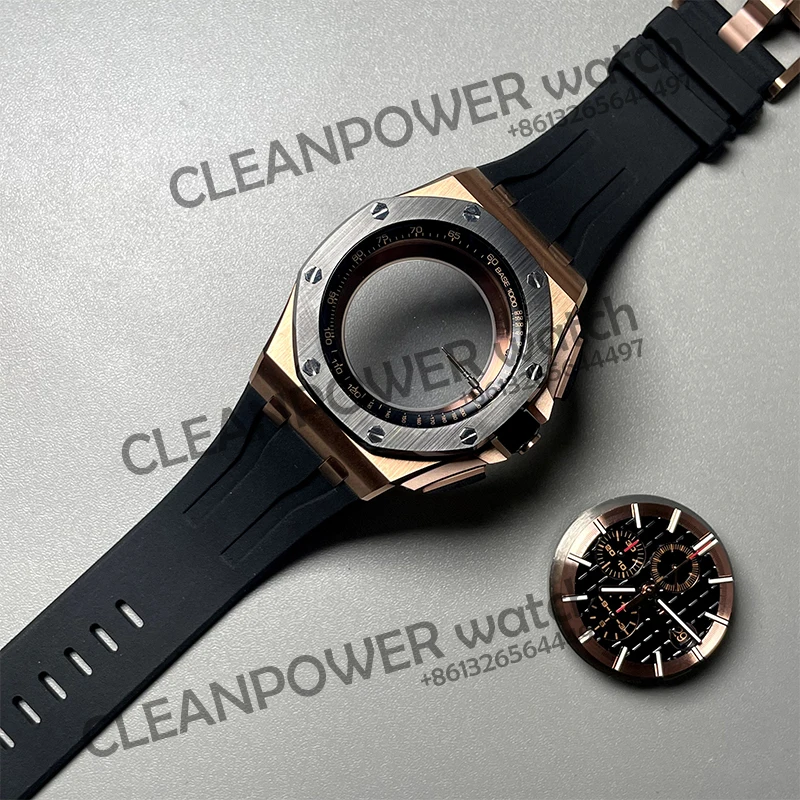 Завод APF, новинка, 44 мм дуб 26401RO, черный циферблат на сером резиновом ремешке A3126, хронографические механические часы V2
Завод APF, новинка, 44 мм дуб 26401RO, черный циферблат на сером резиновом ремешке A3126, хронографические механические часы V2