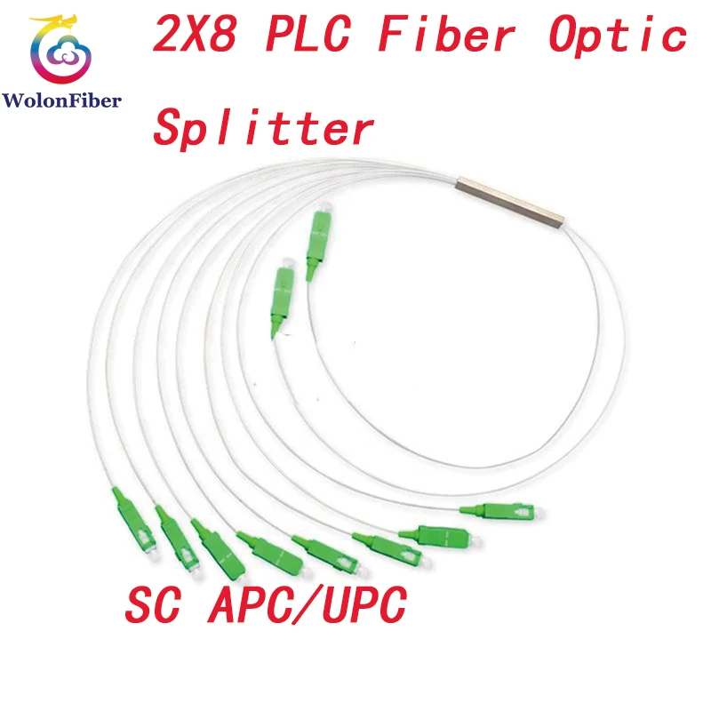 Fiber Optic PLC Spliter 2X8 Mini PLC Splitter SC/APC SC/UPC 1M 0.9mm Mini Tube PLC Splitter
Fiber Optic PLC Spliter 2X8 Mini PLC Splitter SC/APC SC/UPC 1M 0.9mm Mini Tube PLC Splitter