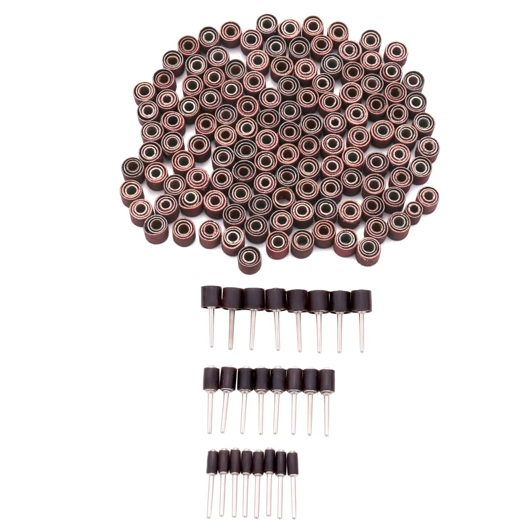 384 Pieces Drum Sander Set Including 360 Pieces Nail Sanding Band Sleeves and 24 Pieces Drum Mandrels for Rotary Tool
384 Pieces Drum Sander Set Including 360 Pieces Nail Sanding Band Sleeves and 24 Pieces Drum Mandrels for Rotary Tool