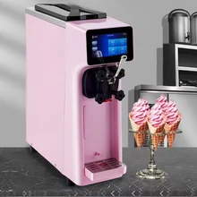 Tabletop commercial vending maquina de hacer helados homemade small industrial home ice cream soft serve machine for coffee shop