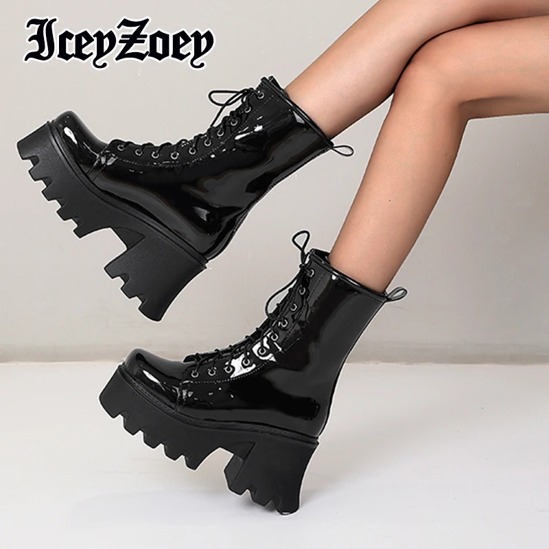 IceyZoey New 2023 Women Short Boots Platform Shine Winter Shoes For Woman Fashion Gothic Punk Boot Female Footwear Size 34-43
IceyZoey New 2023 Women Short Boots Platform Shine Winter Shoes For Woman Fashion Gothic Punk Boot Female Footwear Size 34-43