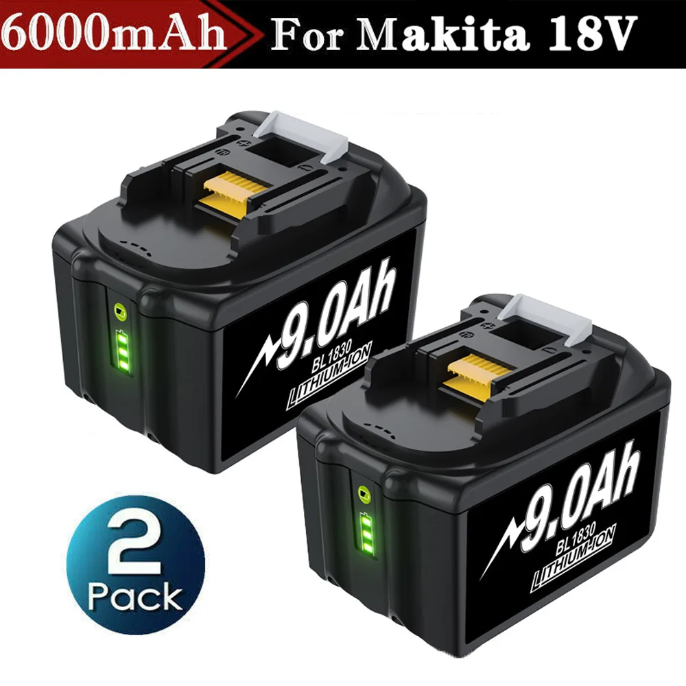 For Makita BL1830 Batterie 18V 6Ah LXT Li-Ion Compatible de 80 Outils 7.2V~18V Charger for BL1830 BL1840 BL1850 LXT400 DC18RC
For Makita BL1830 Batterie 18V 6Ah LXT Li-Ion Compatible de 80 Outils 7.2V~18V Charger for BL1830 BL1840 BL1850 LXT400 DC18RC