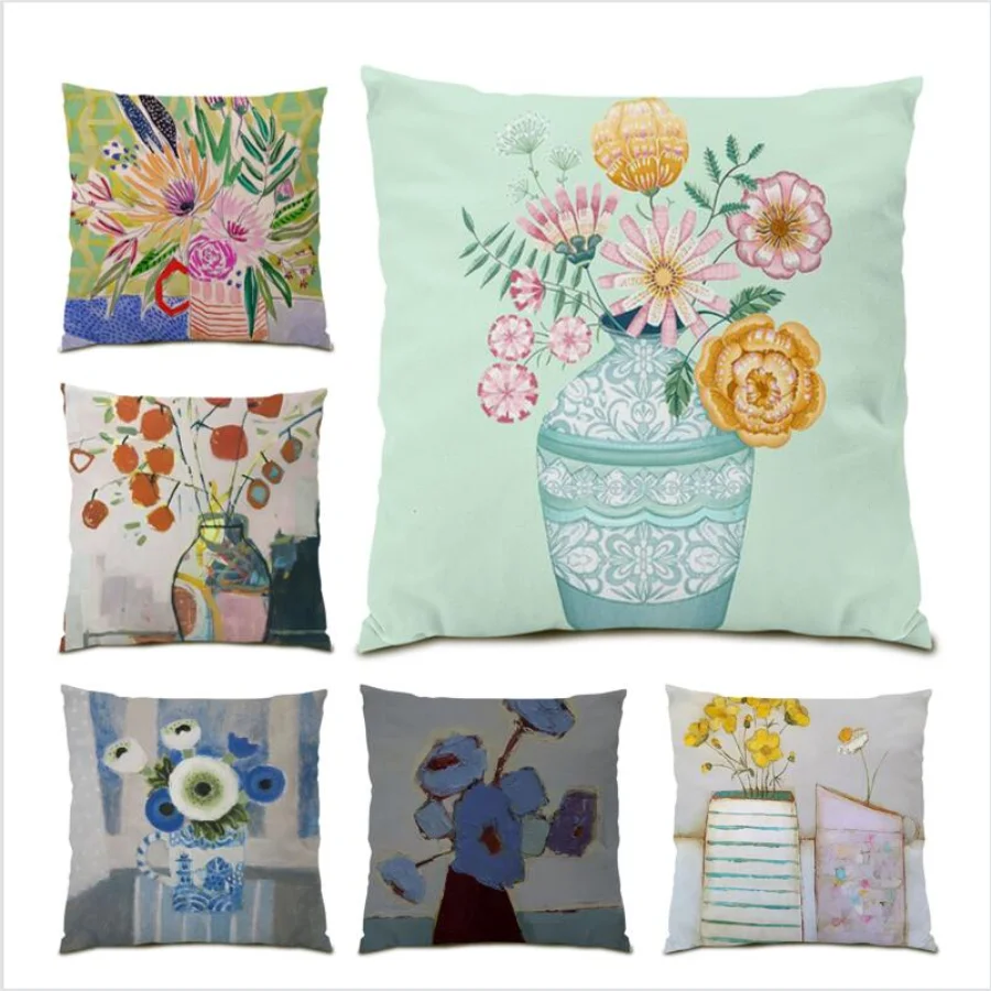 Cushion Cover 45x45 Square Living Room Decoration Beautiful Throw Pillow Covers Oil Painting Art Gift Polyester Linen E0483
Cushion Cover 45x45 Square Living Room Decoration Beautiful Throw Pillow Covers Oil Painting Art Gift Polyester Linen E0483