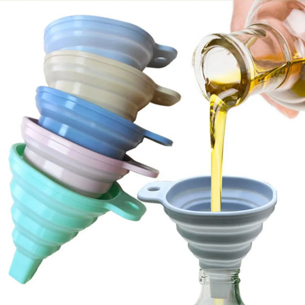 Silicone Folding Funnel Telescopic Long Neck Funnel Creative Household Safe for Liquid Transfer Mini Funnel Kitchen Tools
Silicone Folding Funnel Telescopic Long Neck Funnel Creative Household Safe for Liquid Transfer Mini Funnel Kitchen Tools