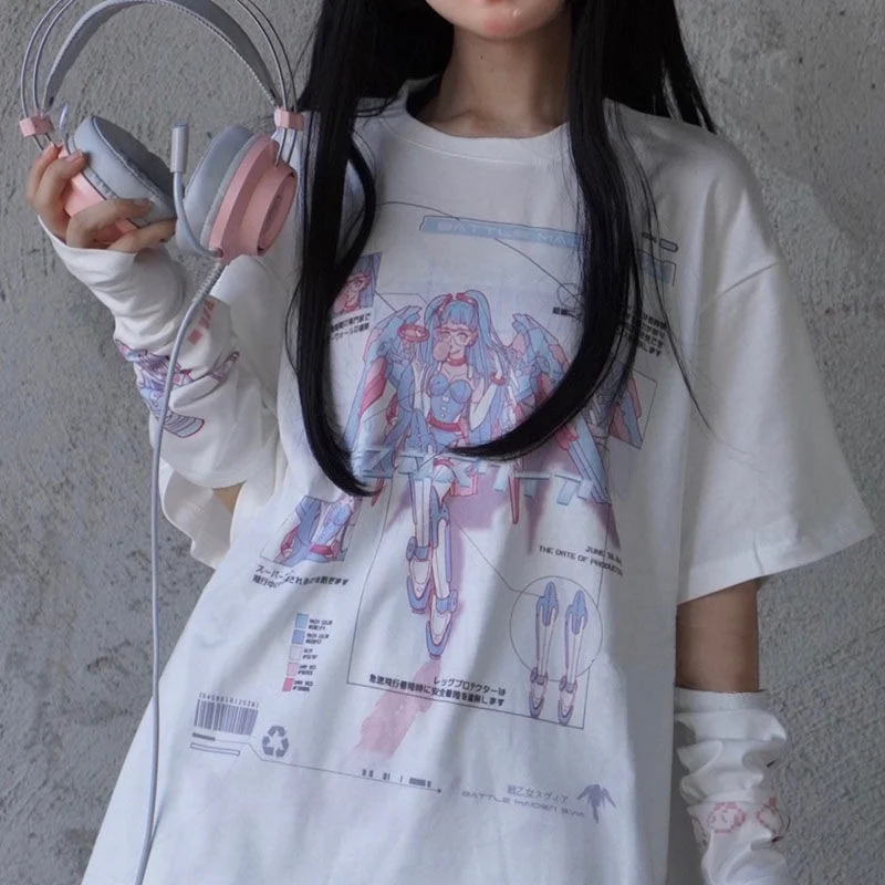 Deeptown Japanese Style Anime Prine White Tshirts Oversized Women Kwaii Soft Girl Short Sleeve Tshirt Harajuku Tees Cute Cartoon
Deeptown Japanese Style Anime Prine White Tshirts Oversized Women Kwaii Soft Girl Short Sleeve Tshirt Harajuku Tees Cute Cartoon