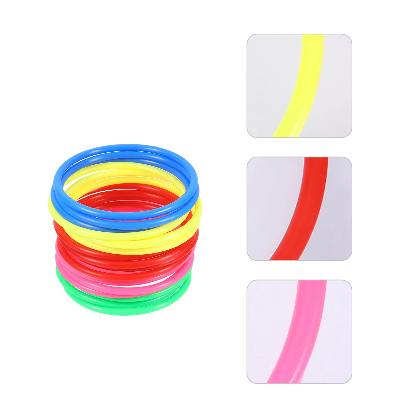 24 Pcs Ring Toy Plastic Toss Rings Kids Playset Practical Colorful Game Supplies Interesting
24 Pcs Ring Toy Plastic Toss Rings Kids Playset Practical Colorful Game Supplies Interesting