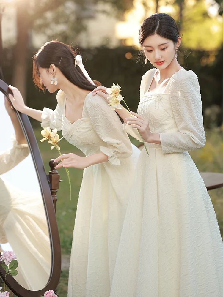 Champagne Bridesmaid Dresses 2023 New Wedding Sister Dresses Long Sleeve Evening Dress Bridesmaid Dresses
Champagne Bridesmaid Dresses 2023 New Wedding Sister Dresses Long Sleeve Evening Dress Bridesmaid Dresses