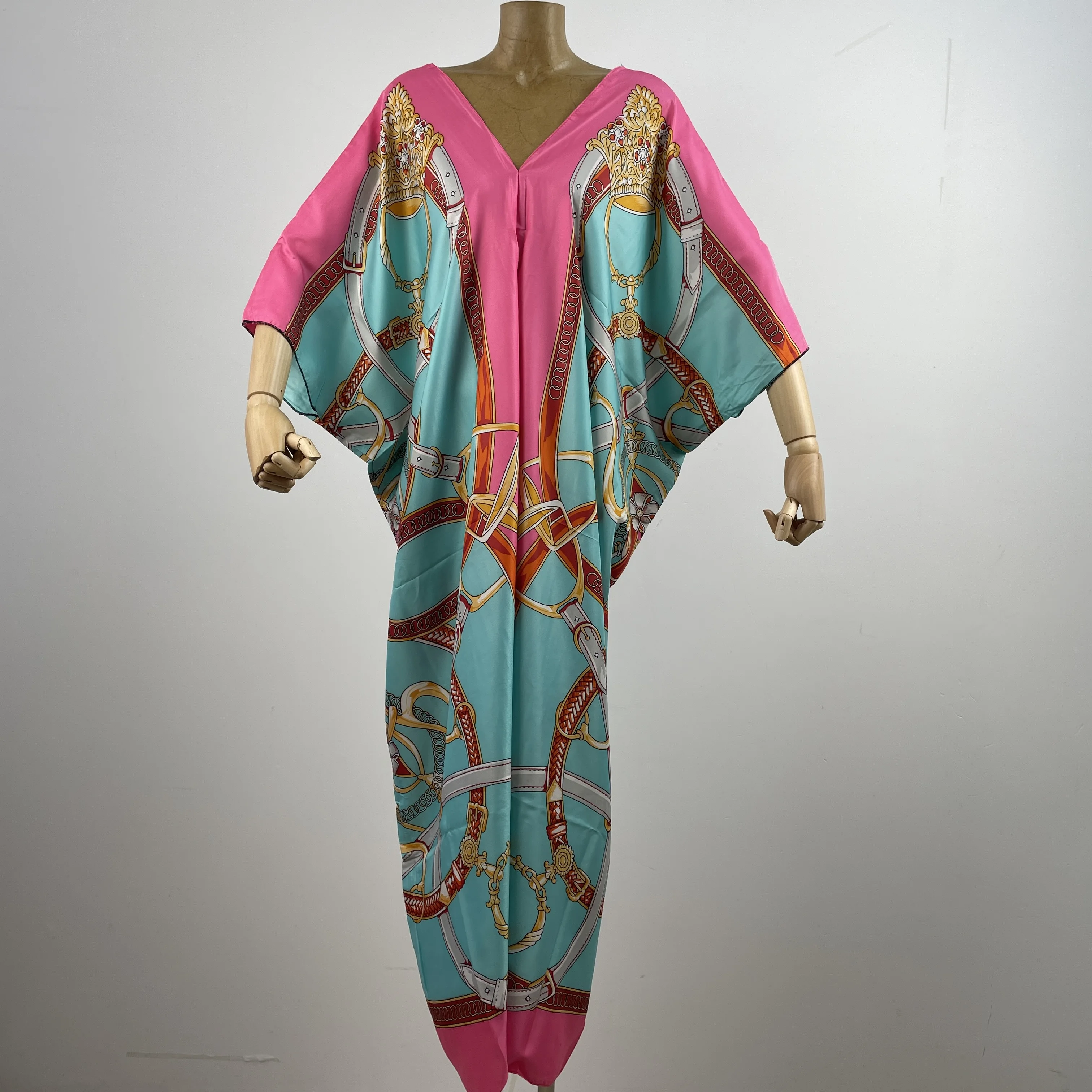 Summer Elegant Beach Skirt With High-Quality Fabric Cover Ups Bohemian V-Neck Loose Slim Boho One Size Women Kaftan Dresses
Summer Elegant Beach Skirt With High-Quality Fabric Cover Ups Bohemian V-Neck Loose Slim Boho One Size Women Kaftan Dresses