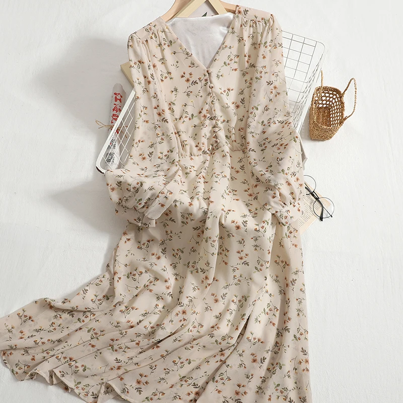 Женское шифоновое платье с цветочным принтом, Элегантное Длинное Платье с V-образным вырезом и длинным рукавом, вечерние тажное праздничное...
Женское шифоновое платье с цветочным принтом, Элегантное Длинное Платье с V-образным вырезом и длинным рукавом, вечерние тажное праздничное...