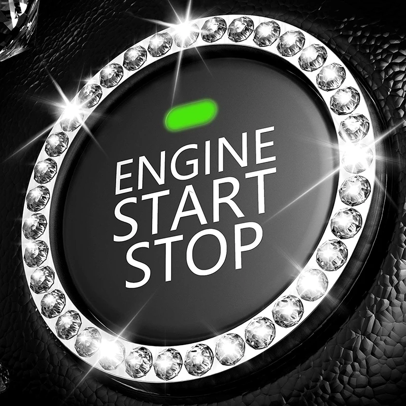 Crystal Engine Ignition Onekey Start Stop Push Button Switch Protective Cover Bling Rhinestone Ring Circle Trims Car Accessories
Crystal Engine Ignition Onekey Start Stop Push Button Switch Protective Cover Bling Rhinestone Ring Circle Trims Car Accessories