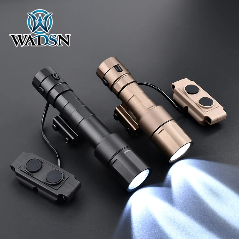 

WADSN 1300LM Metal Flashlight Rein Gen 2 Cloud Defense Dual Function Switch Tactical Hunting Scout Light Fit 20mm Picatinny Rail