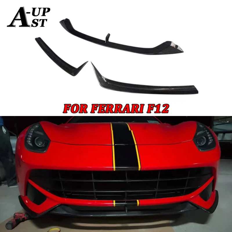 Передняя губа из углеродного волокна для переднего бампера Ferrari F12 диффузор