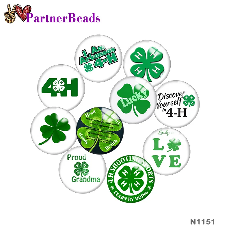 Green 4H clover12mm//18mm/20mm/25mm Round photo glass cabochon demo flat back Making findings PartnerBeads N1151
Green 4H clover12mm//18mm/20mm/25mm Round photo glass cabochon demo flat back Making findings PartnerBeads N1151
