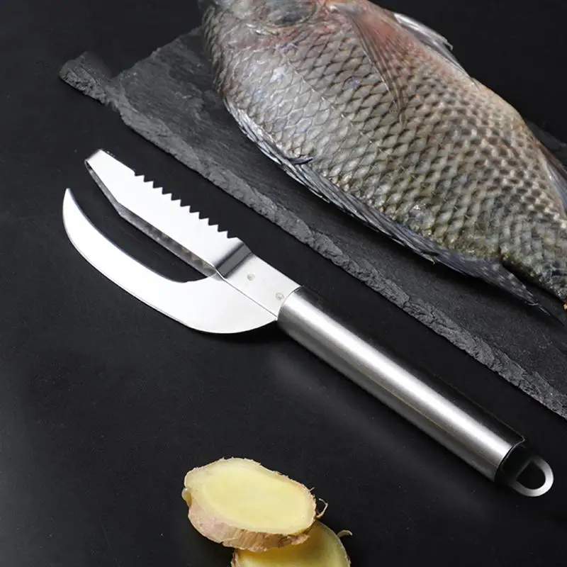 2 IN 1 Fish Scales Scraping Stainless Steel Kitchen Fish Cleaning Knife Cutter Fish Scales Fishing Cleaning Tools Kitchen Acces
2 IN 1 Fish Scales Scraping Stainless Steel Kitchen Fish Cleaning Knife Cutter Fish Scales Fishing Cleaning Tools Kitchen Acces
