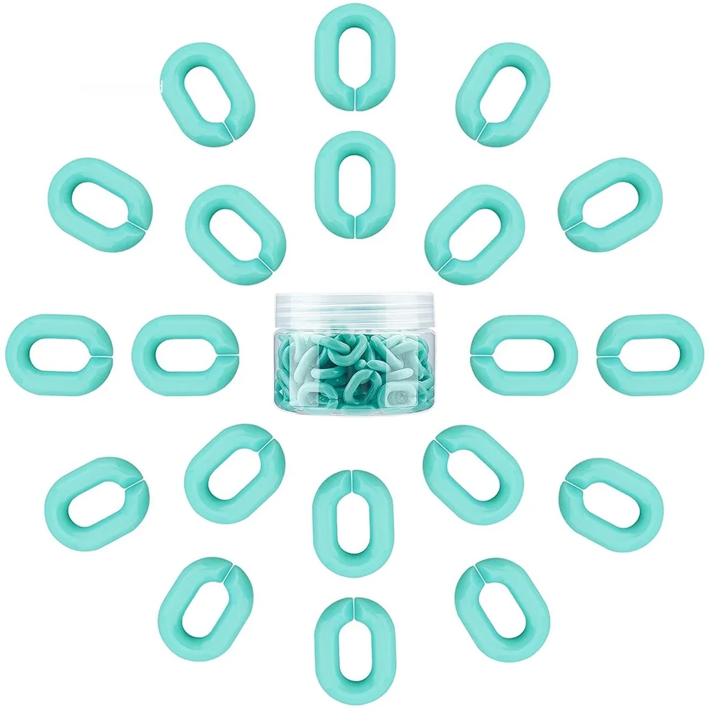 1 Box 100Pcs Acrylic Chain Links Green C-Clips Hooks Chain Links for Glasses Bags Earring Necklace Jewelry DIY Craft Making
1 Box 100Pcs Acrylic Chain Links Green C-Clips Hooks Chain Links for Glasses Bags Earring Necklace Jewelry DIY Craft Making