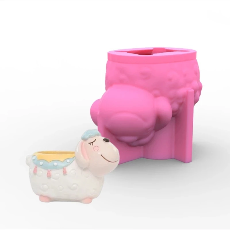 Cute Cartoon Sheep Silicone Mold Flower Pot Pen Holder Vase DIY Making Resin Gypsum Ornaments Handmade Mould
Cute Cartoon Sheep Silicone Mold Flower Pot Pen Holder Vase DIY Making Resin Gypsum Ornaments Handmade Mould