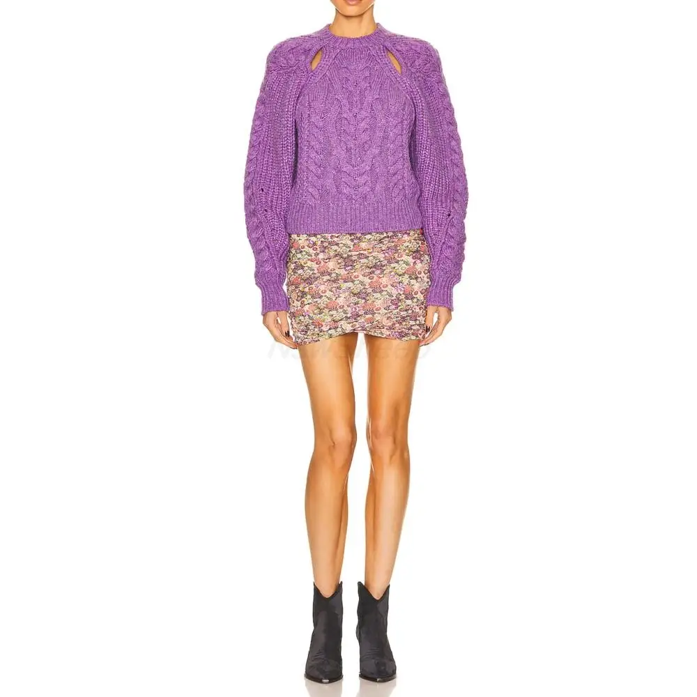 Ladies Winter Knit Pure Color Pullover Neckline Cutout Long Sleeve Top Wool Acrylic o-neck Leisure Winter Coat 2022 For Women
Ladies Winter Knit Pure Color Pullover Neckline Cutout Long Sleeve Top Wool Acrylic o-neck Leisure Winter Coat 2022 For Women