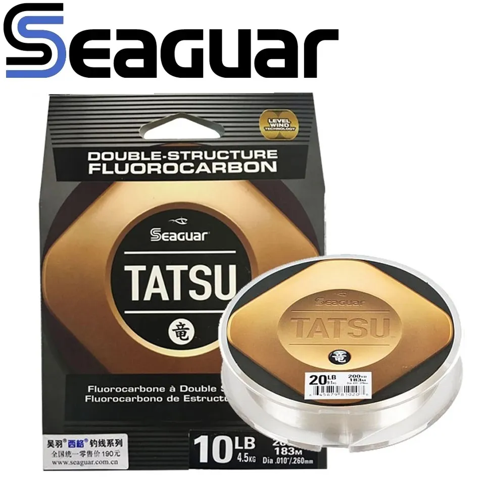 SEAGUAR TATSU 100% фторуглеродная рыболовная леска 6LB-15LB Linhas Pesca 183 м углеродное волокно оригинальная японская монофиламентная Рыболовная Снасть
SEAGUAR TATSU 100% фторуглеродная рыболовная леска 6LB-15LB Linhas Pesca 183 м углеродное волокно оригинальная японская монофиламентная Рыболовная Снасть