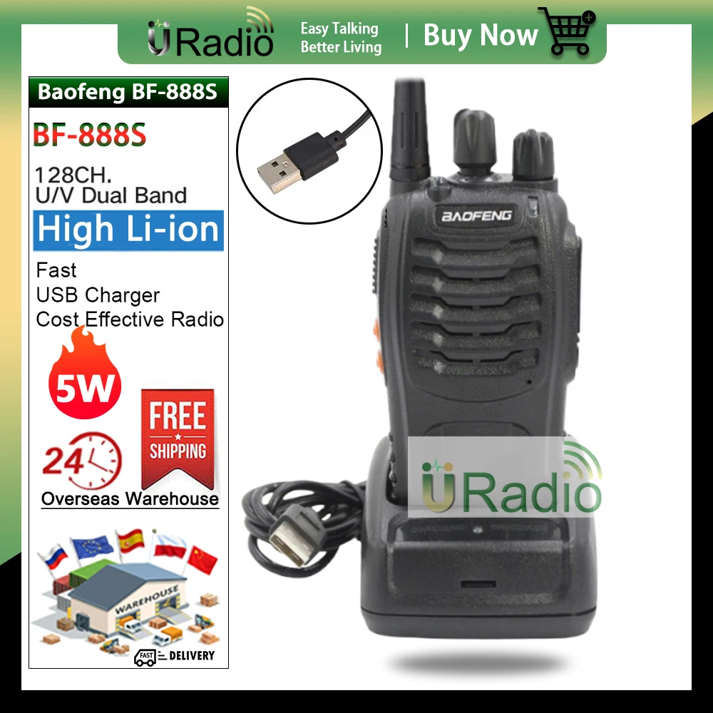 BF-888S UHF 400-470 МГц baofeng 888s рация зарядное устройство USB Baofeng bf888s Handy bf 888 двусторонней