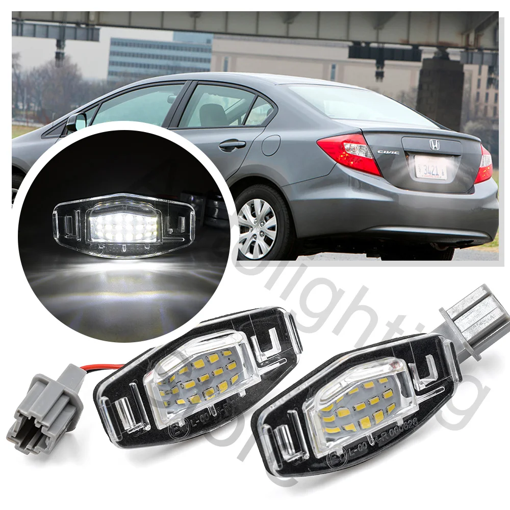 Лампа для номерного знака, белая, 2 шт., для Honda Civic 2001-2012, 2013- 7, 8, 9 Odyssey Accord Acura MDX RL TSX RDX 
Лампа для номерного знака, белая, 2 шт., для Honda Civic 2001-2012, 2013- 7, 8, 9 Odyssey Accord Acura MDX RL TSX RDX