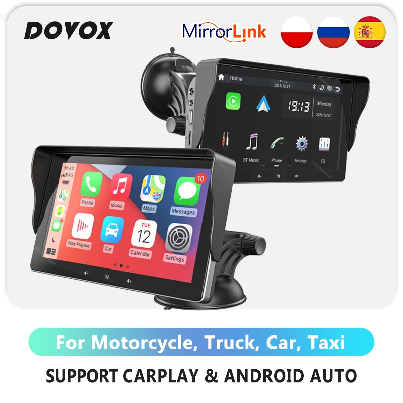 DOVOX XPlay II Portable Wireless Carplay Screen 7 inch Apple Airplay Wireless Android Auto Autolink Multimedia Player
DOVOX XPlay II Portable Wireless Carplay Screen 7 inch Apple Airplay Wireless Android Auto Autolink Multimedia Player
