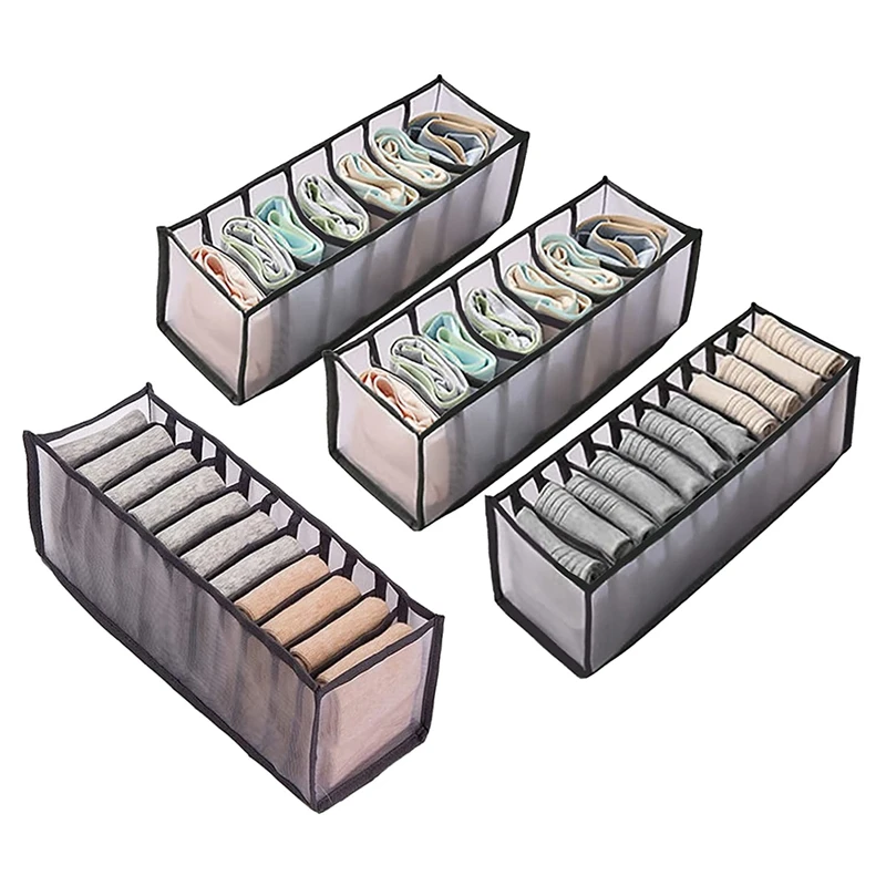 4 Set Underwear Drawer Organizer Sock Organizer,Foldable Nylon Mesh Closet Organizer Dresser Organizer
4 Set Underwear Drawer Organizer Sock Organizer,Foldable Nylon Mesh Closet Organizer Dresser Organizer