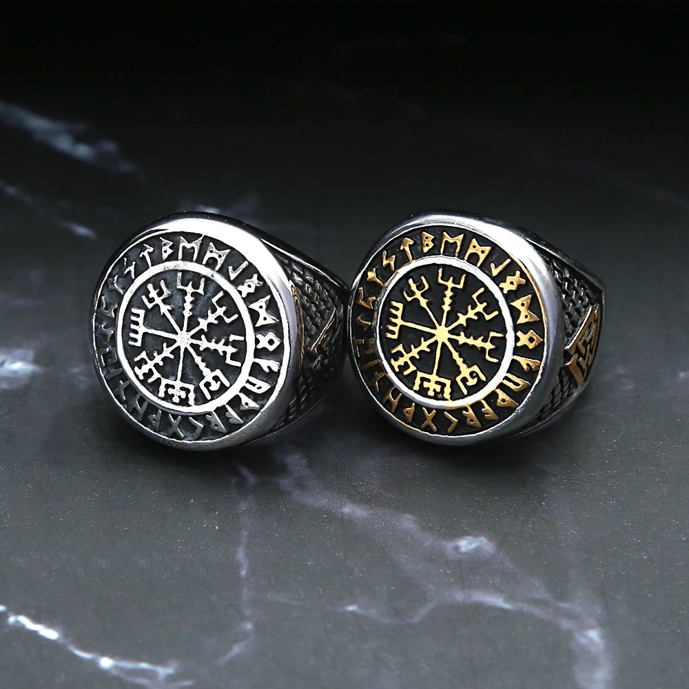 Vintage Odin Viking Rune Compass Rings For Men Nordic Viking Valknut Ring Men Biker 316L Stainless Steel Amulet Jewelry Gifts
Vintage Odin Viking Rune Compass Rings For Men Nordic Viking Valknut Ring Men Biker 316L Stainless Steel Amulet Jewelry Gifts