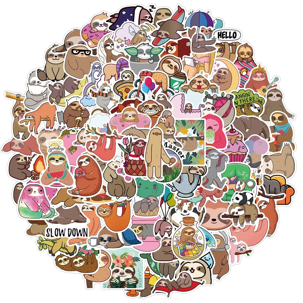 10/30/50PCS Cartoon Cute Sloth Image Graffiti Waterproof Stickers Creative Trend Decoration Refrigerator WaterCupHelmetWholesale
10/30/50PCS Cartoon Cute Sloth Image Graffiti Waterproof Stickers Creative Trend Decoration Refrigerator WaterCupHelmetWholesale