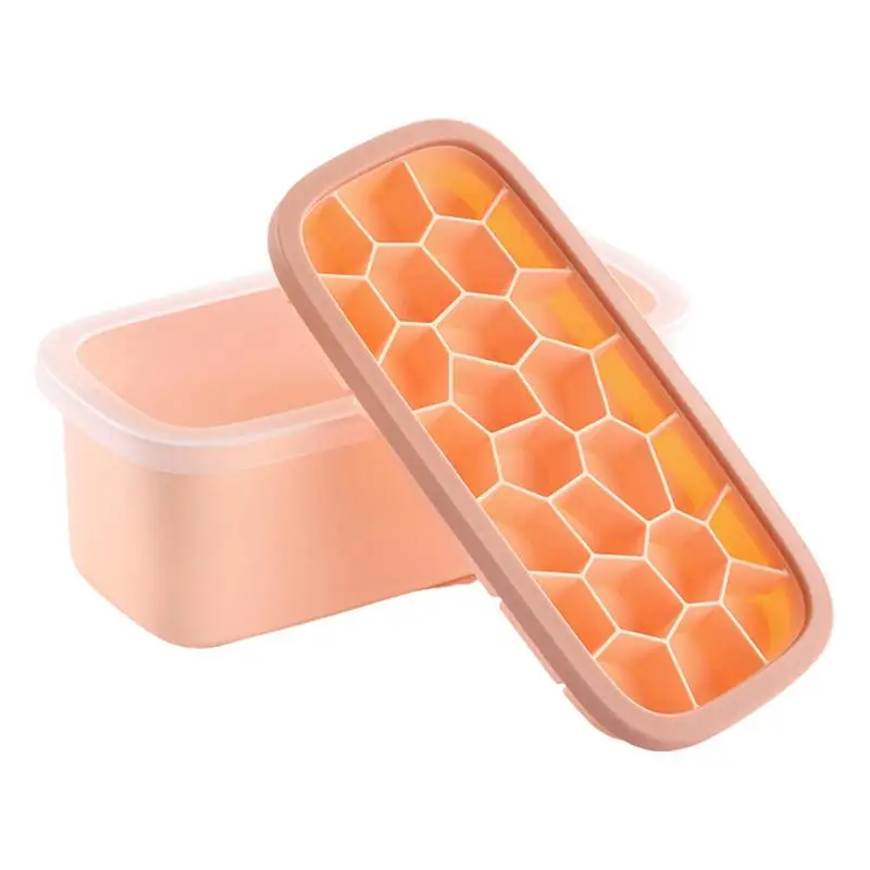 Cavity Ice Cube Tray Creative Hive-Shape Ice Box Reusable Silicone Cooler Ice Mold With Lid Fruit Juice Freezer Box Summer
Cavity Ice Cube Tray Creative Hive-Shape Ice Box Reusable Silicone Cooler Ice Mold With Lid Fruit Juice Freezer Box Summer