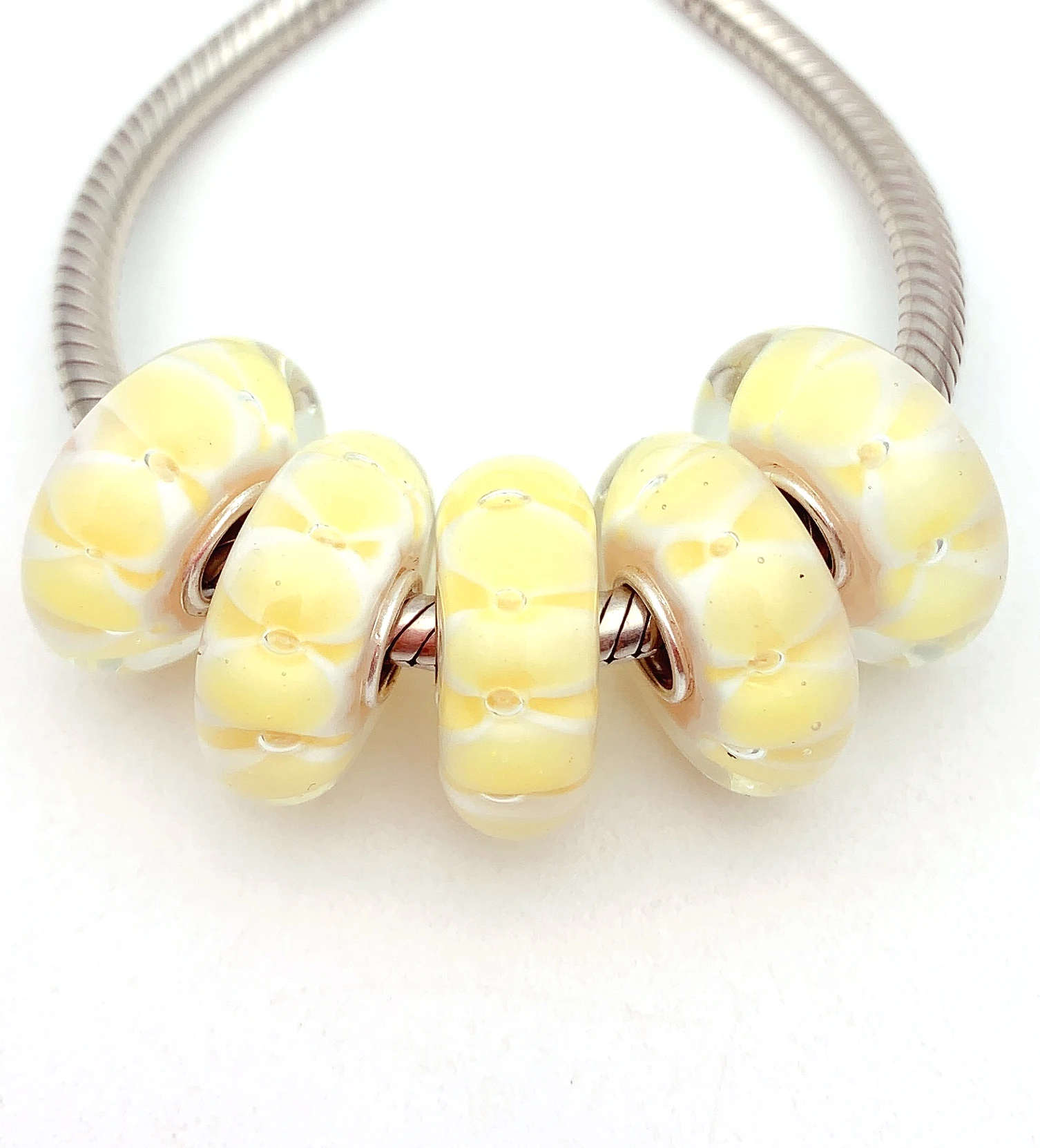 YG578 5X 100% Authenticity S925 Sterling Silver Beads Murano Glassbeads NEW Fit European Charms Bracelet Diy Jewelry Lampwork
YG578 5X 100% Authenticity S925 Sterling Silver Beads Murano Glassbeads NEW Fit European Charms Bracelet Diy Jewelry Lampwork
