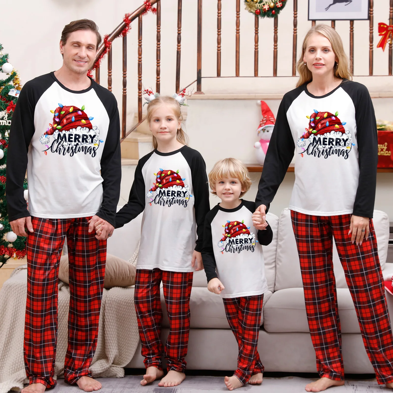 Print Christmas Pajamas Xmas Family Matching Outfit Pjs Set Long Sleeve Mommy Mother Father Daughter Couples Child Kid 2023 New
Print Christmas Pajamas Xmas Family Matching Outfit Pjs Set Long Sleeve Mommy Mother Father Daughter Couples Child Kid 2023 New